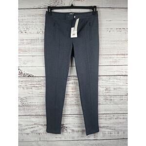 Vince Pants Women's 6 Blue Ponte Skinny Stretch Zip Pocket Dress Work V311021093